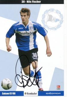 Nils Fischer  2007/2008  Arminia Bielefeld  Fußball Autogrammkarte original signiert 