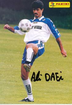 Ali Daei   1997/1998  Arminia Bielefeld  Fußball Autogrammkarte original signiert 