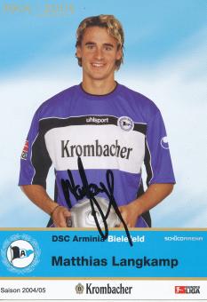 Matthias Langkamp  2004/2005  Arminia Bielefeld  Fußball Autogrammkarte original signiert 