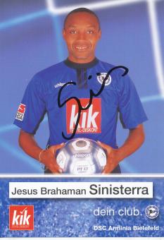 Jesus Sinisterra  2002/2003  Arminia Bielefeld  Fußball Autogrammkarte original signiert 