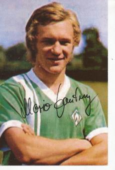 Mario Kontny  SV Werder Bremen  Fußball Blatt original signiert 