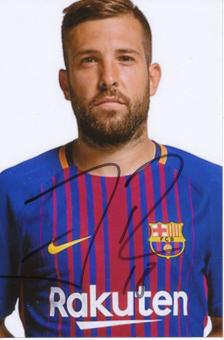 Jordi Alba   FC Barcelona Fußball Autogramm Foto original signiert 