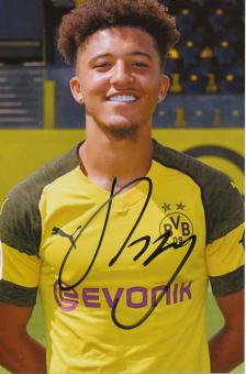 Jadon Sancho  Borussia Dortmund  Fußball Foto original signiert  337185 