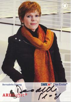 Bernadette Schoog  SWR  ARD  TV Sender Autogrammkarte original signiert 