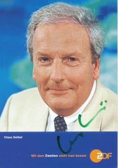 Claus Seibel  ZDF  TV Sender Autogrammkarte original signiert 