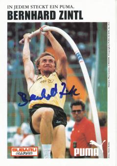 Bernhard Zintl  Leichtathletik  Autogrammkarte original signiert 