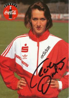 Claudia Dreher  Leichtathletik  Autogrammkarte original signiert 