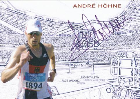 Andre Höhne  Leichtathletik  Autogrammkarte original signiert 