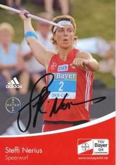 Steffi Nerius  Leichtathletik  Autogrammkarte original signiert 