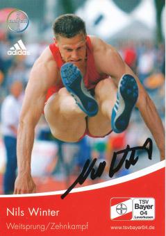Nils Winter  Leichtathletik  Autogrammkarte original signiert 