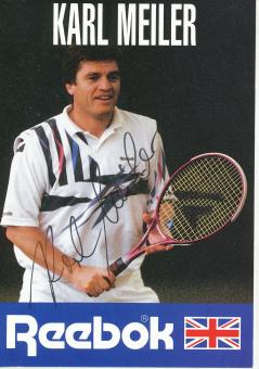 Karl Meiler † 2014  Tennis Autogrammkarte original signiert 