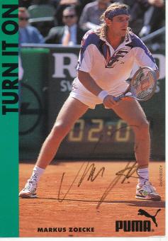 Markus Zoecke  Tennis Autogrammkarte original signiert 