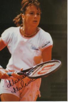 Manuela Maleeva  Bulgarien  Tennis Autogramm Foto original signiert 