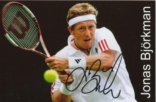 Jonas Björkman  Schweden  Tennis Autogramm Foto original signiert 