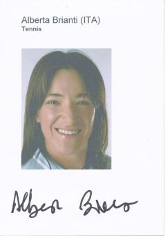 Alberta Brianti  Italien  Tennis  Blankokarte original signiert 