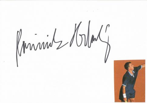 Dominik Hrbaty   Tennis  Blankokarte original signiert 
