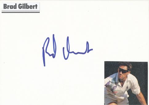 Brad Gilbert  USA   Tennis  Blankokarte original signiert 