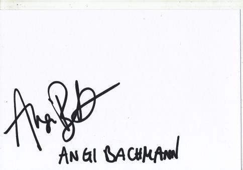 Angelika Bachmann  Tennis  Blankokarte original signiert 