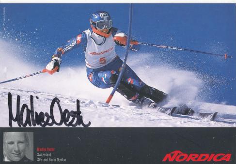 Marlies Oester  Ski Alpin  Autogrammkarte original signiert 