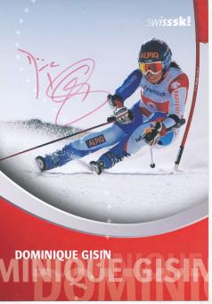 Dominique Gisin  Schweiz  Ski Alpin  Autogrammkarte original signiert 