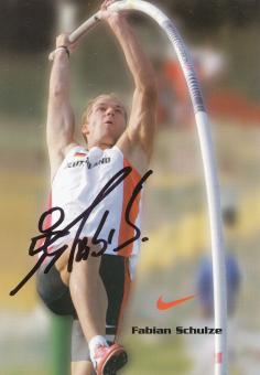 Fabian Schulze  Leichtathletik  Autogrammkarte original signiert 
