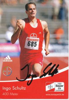 Ingo Schultz  Leichtathletik  Autogrammkarte original signiert 