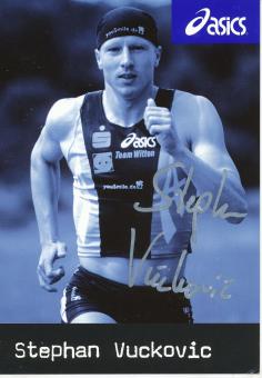 Stephan Vuckovic  Triathlon  Leichtathletik  Autogrammkarte original signiert 