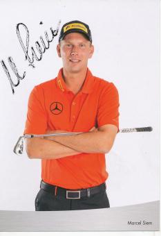 Marcel Siem  Golf  Autogrammkarte  original signiert 