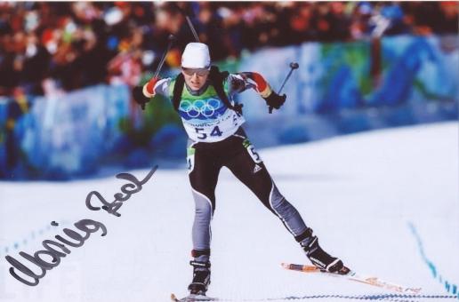 Martina Beck   Biathlon Autogramm Foto original signiert 
