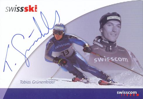 Tobias Grünenfelder  Schweiz  Ski Alpin Autogrammkarte  original signiert 