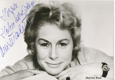Marina Ried  † 1989  Film & TV  Autogrammkarte  original signiert 