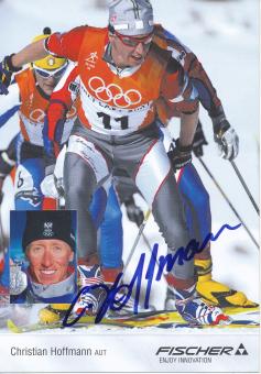 Christian Hoffmann  Österreich  Ski Langlauf  Autogrammkarte  original signiert 