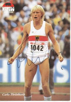 Carlo Thränhardt  Leichtathletik  Autogrammkarte original signiert 