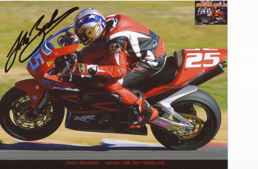 Joshua Brookes  Australien  Motorrad  Autogramm Foto original signiert 