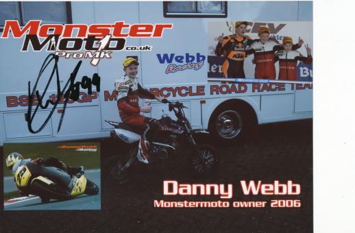Danny Webb  Großbritanien  Motorrad  Autogramm Foto original signiert 