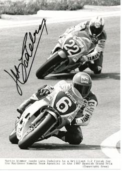 Luca Cadalora  Italien  Motorrad  Autogramm Foto original signiert 