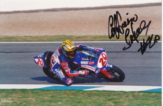 Gaspare Caffiero  Motorrad  Autogramm Foto original signiert 