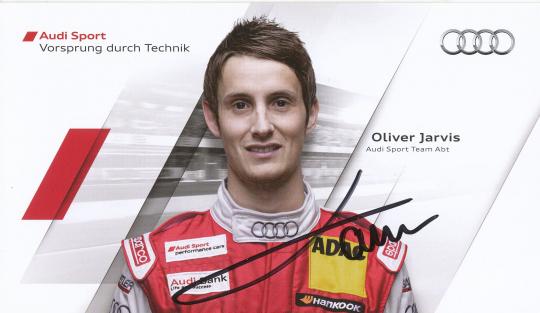 Oliver Jarvis  Audi  Auto Motorsport  Autogrammkarte  original signiert 