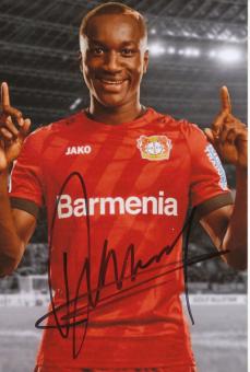 Moussa Diaby  Bayer 04 Leverkusen  Fußball Autogramm Foto original signiert 
