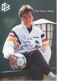 Tina Theune Meyer  DFB Frauen Nationalteam Fußball Autogrammkarte original signiert 