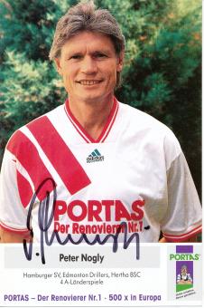 Peter Nogly  Portas  Fußball Autogrammkarte  original signiert 