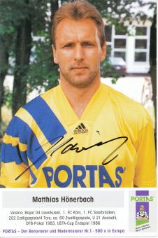 Matthias Hönerbach  Portas  Fußball Autogrammkarte  original signiert 