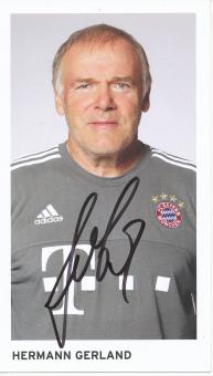 Hermann Gerland  2015/2016  FC Bayern München Fußball Autogrammkarte original signiert 
