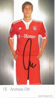Andreas Ottl  2009/2010  FC Bayern München Fußball Autogrammkarte original signiert 