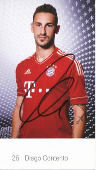 Diego Contento  2011/2012  FC Bayern München Fußball Autogrammkarte original signiert 