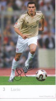Lucio  2004/2005  FC Bayern München Fußball Autogrammkarte Druck signiert 