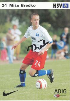 Miso Brecko   2004/2005  Hamburger SV  Fußball Autogrammkarte original signiert 