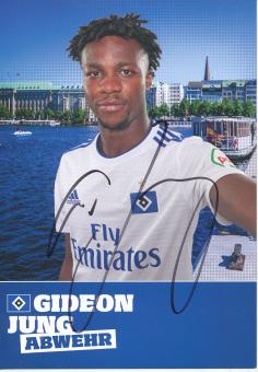 Gideon Jung  2018/2019  Hamburger SV  Fußball Autogrammkarte original signiert 