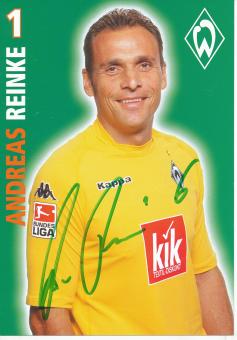 Andreas Reinke  2005/2006  SV Werder Bremen  Fußball Autogrammkarte original signiert 