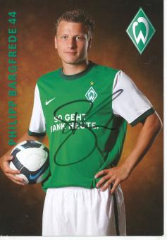 Philipp Bargfrede  2009/2010  SV Werder Bremen  Fußball Autogrammkarte original signiert 